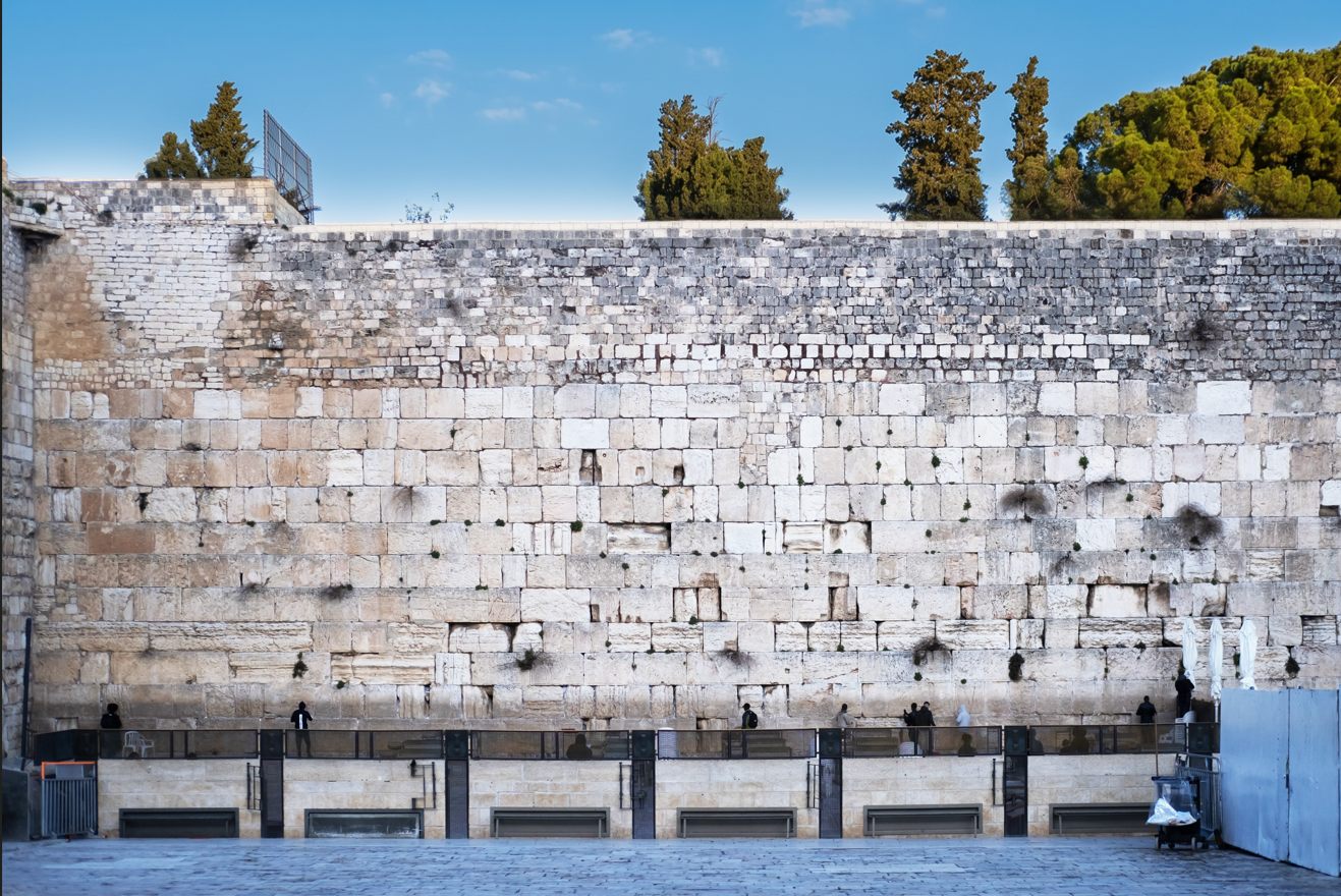 Large Kosel Sukkah poster showing the Western Wall